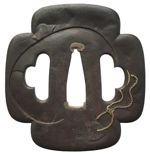 Tsuba Jingo Hotei Daikoku ura