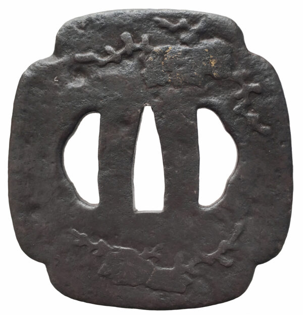 Tsuba Jingo nagegiri omote