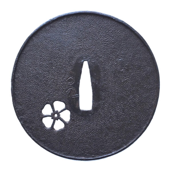 Tsuba Ko-Katchushi Sakura no zu ura