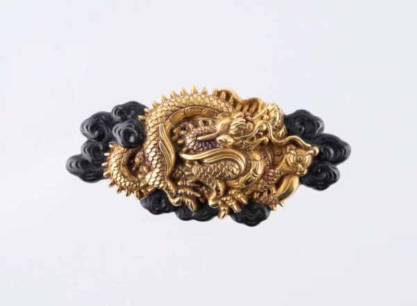A Nagakawa Issho Mitokoromono with dragons in the clouds