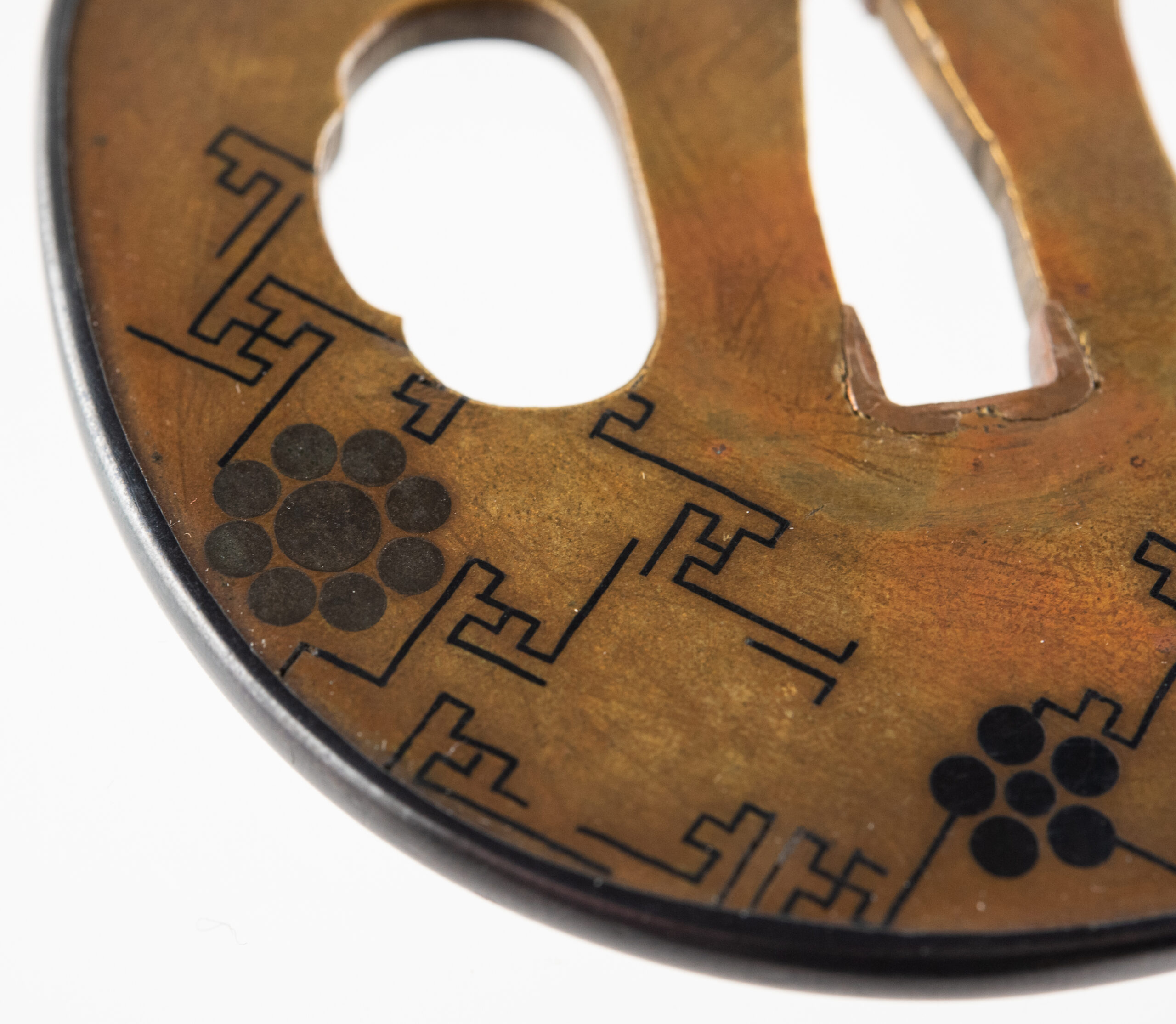 Tsuba Kaga Zogan sentoku mon zogan