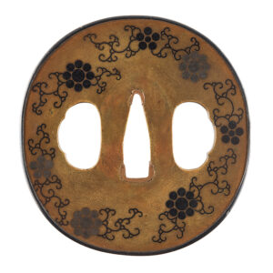 Tsuba Kaga Zogan sentoku mon zogan-thmb