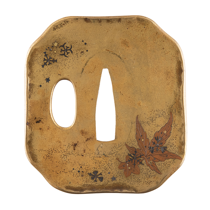 Tsuba Wada Isshin Sentoku momiji